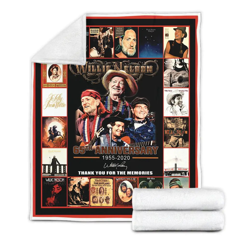 Willie Nelson Fleece Blanket Gift For Mothers Day Fathers Day