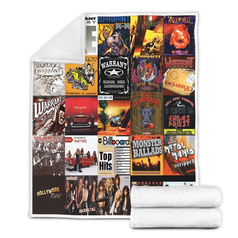 Warrant Album Covers Fleece Blanket Perfect 