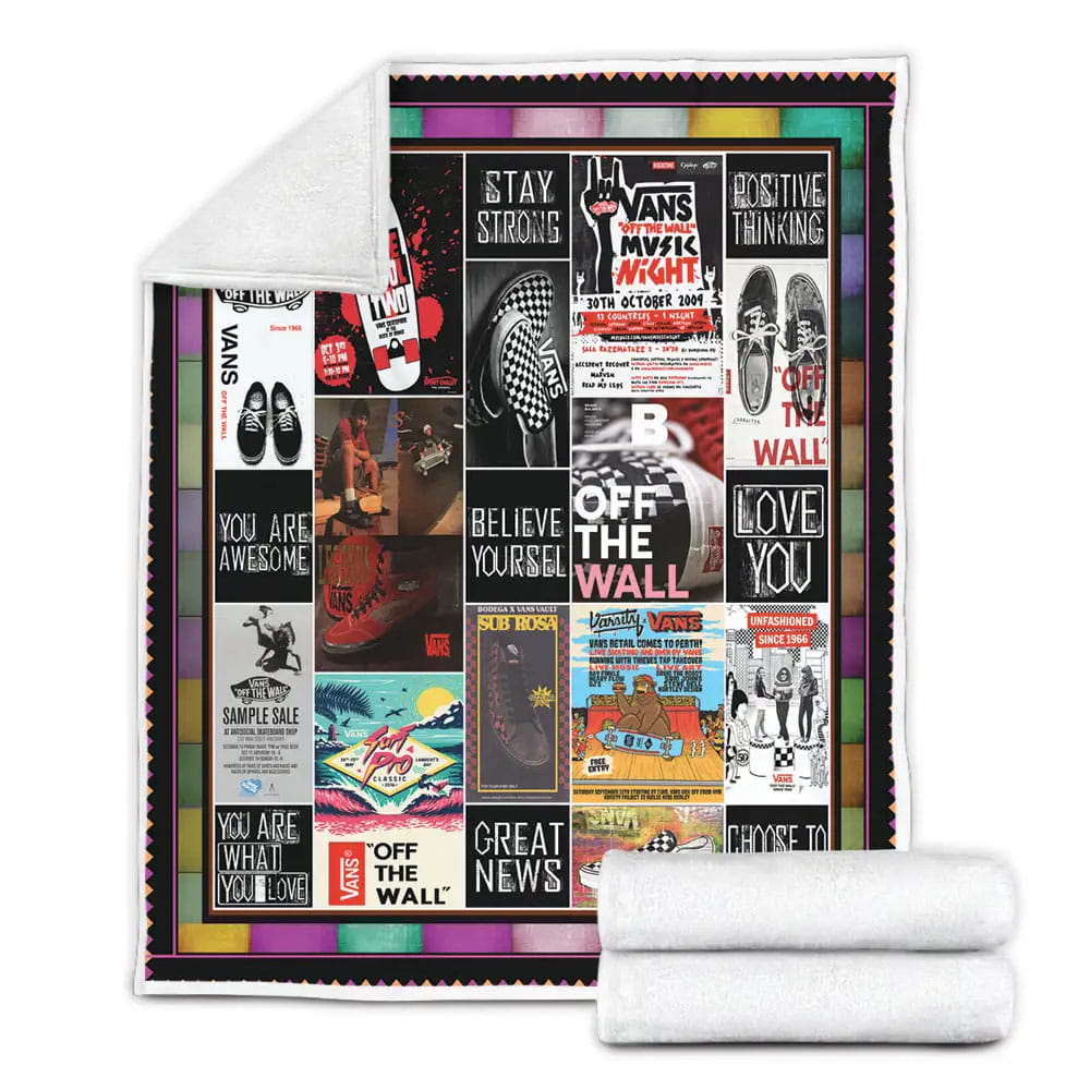 Vans Fleece Blanket Gift For Mothers Day Fathers Day