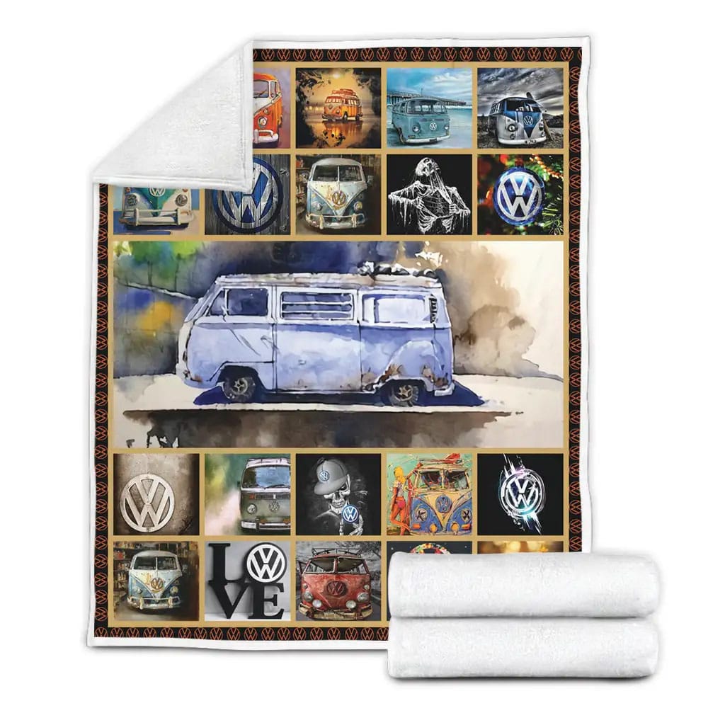 Volkswagen Fleece Blanket Gift For Wife Husband Besties