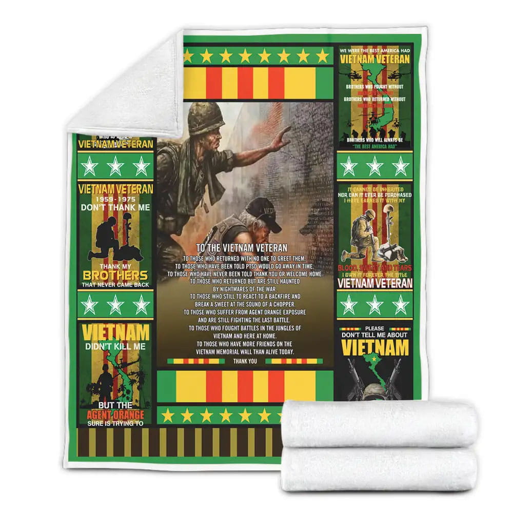 Vietnam Veteran Vietnam Didnt Kill Me But The Agent Orange Sure Is Trying To Fleece Blanket Gift For Wife Husband Besties