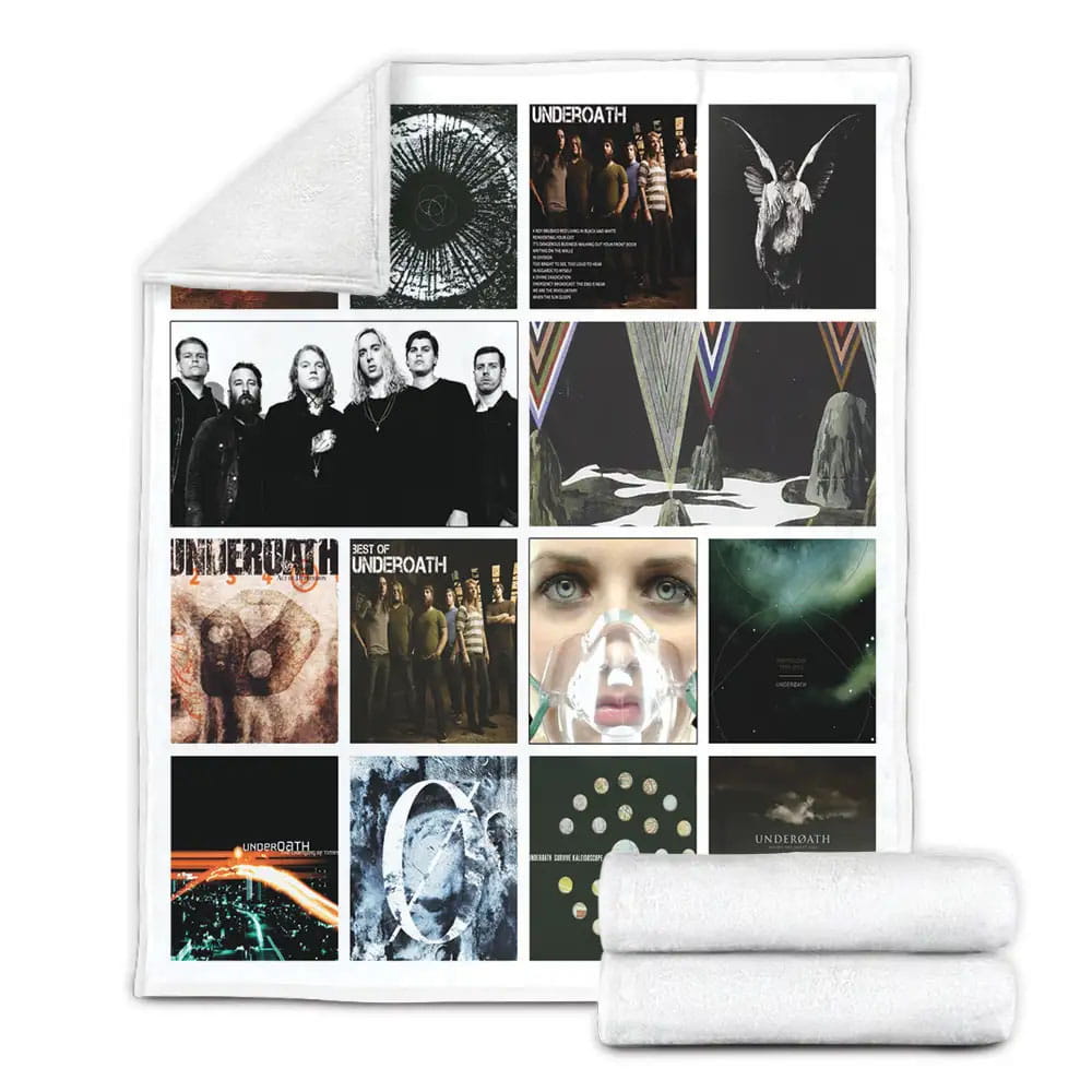 Underoath Albums Fleece Blanket Gift For Birthday Halloween Christmas
