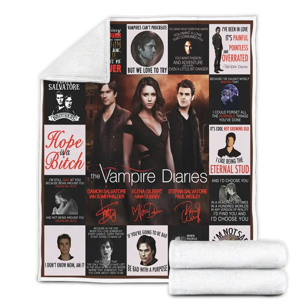 Vampires Diaries Fleece Blanket Perfect 