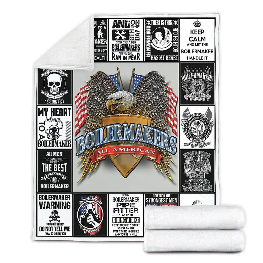 Union Boilermakers Fleece Blanket Perfect 