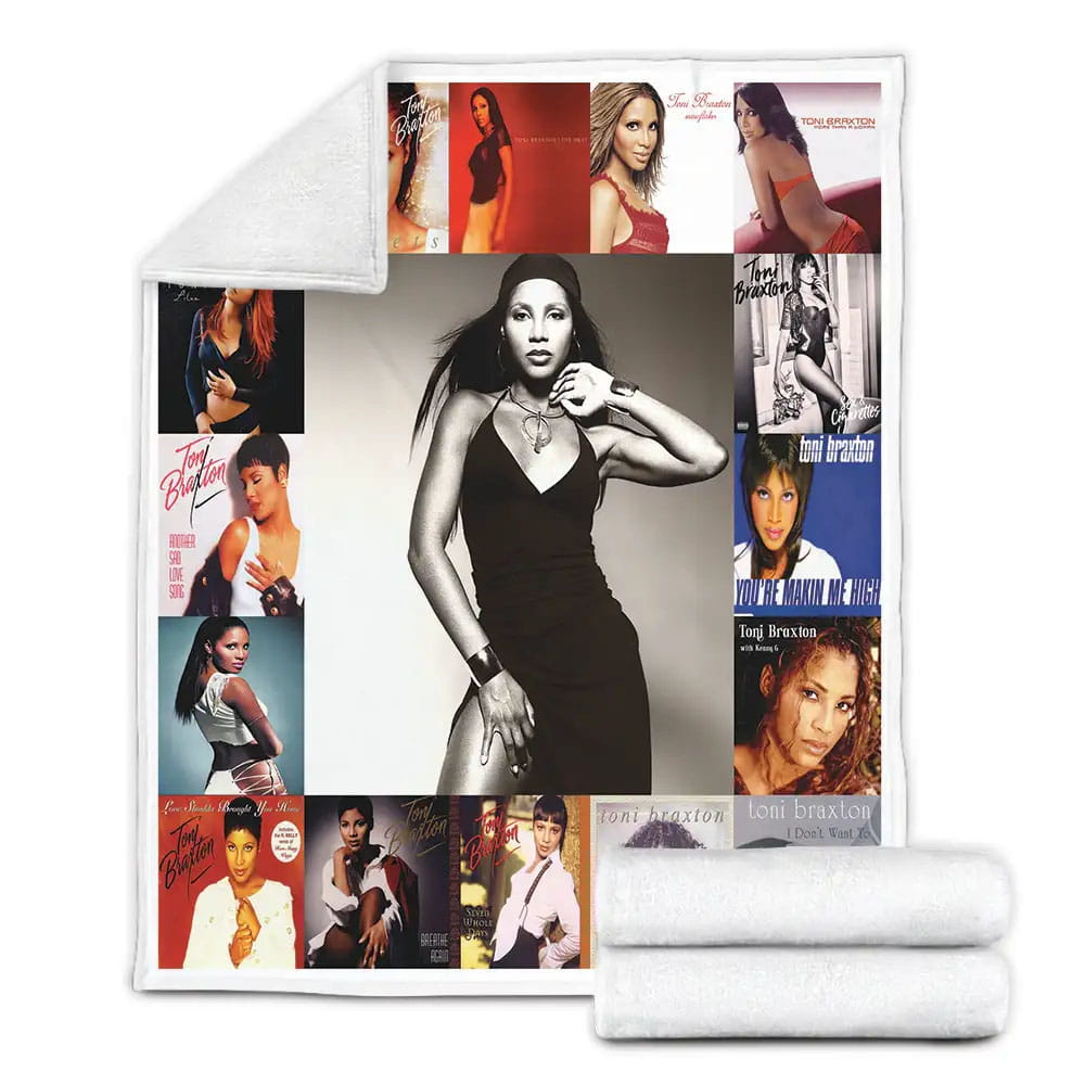 Toni Braxton Album Covers Fleece Blanket Perfect 