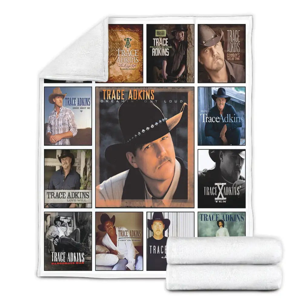 Trace Adkins Albums Fleece Blanket Gift For Mothers Day Fathers Day