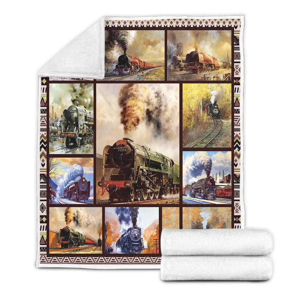 Train Fleece Blanket Perfect 