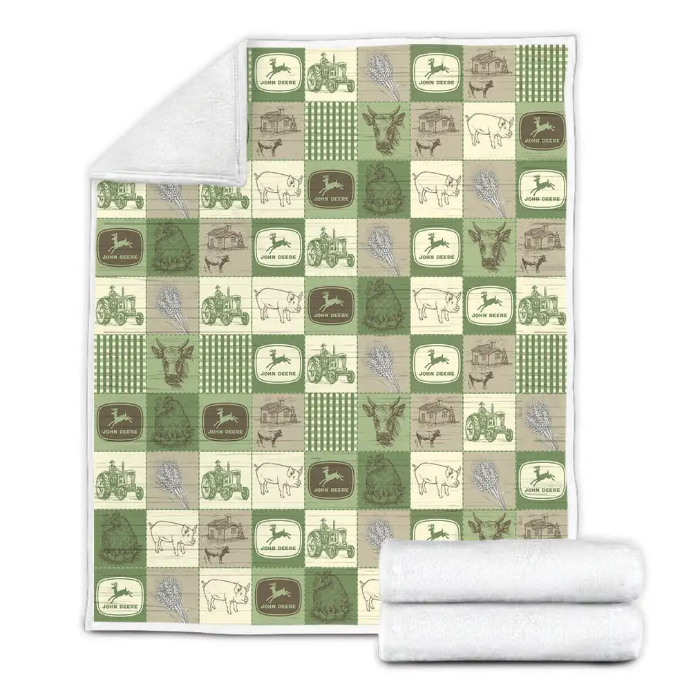 Tractor Fleece Blanket Gift For Birthday Halloween Christmas