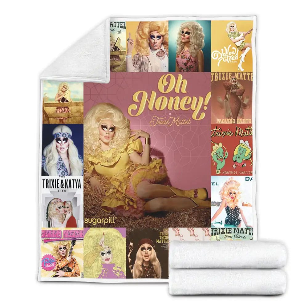 Trixie Mattel Albums Fleece Blanket Gift For Mothers Day Fathers Day