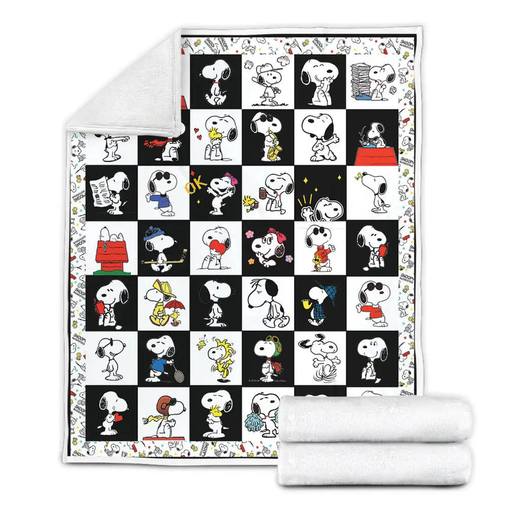 True Love Snoopy Fleece Blanket Gift For Wife Husband Besties
