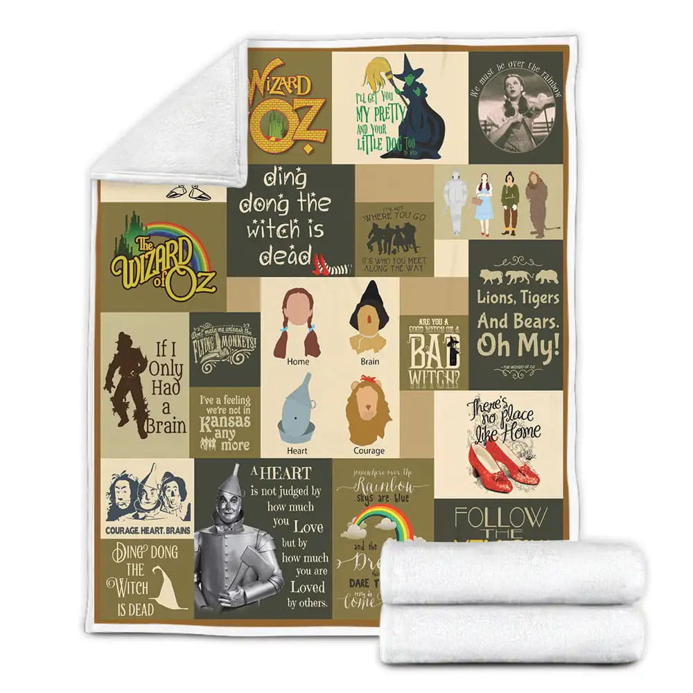 The Wizard Of Oz Fleece Blanket Gift For Birthday Halloween Christmas