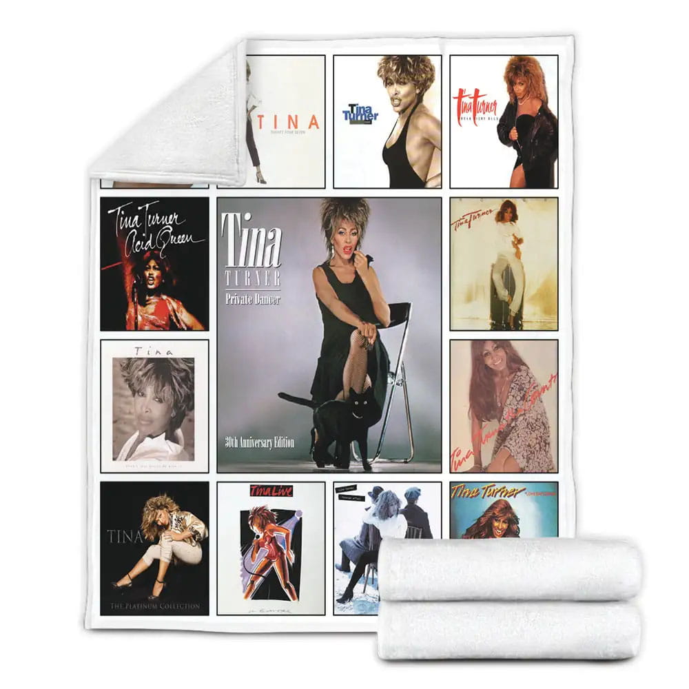 Tina Turner Albums Fleece Blanket Gift For Mothers Day Fathers Day