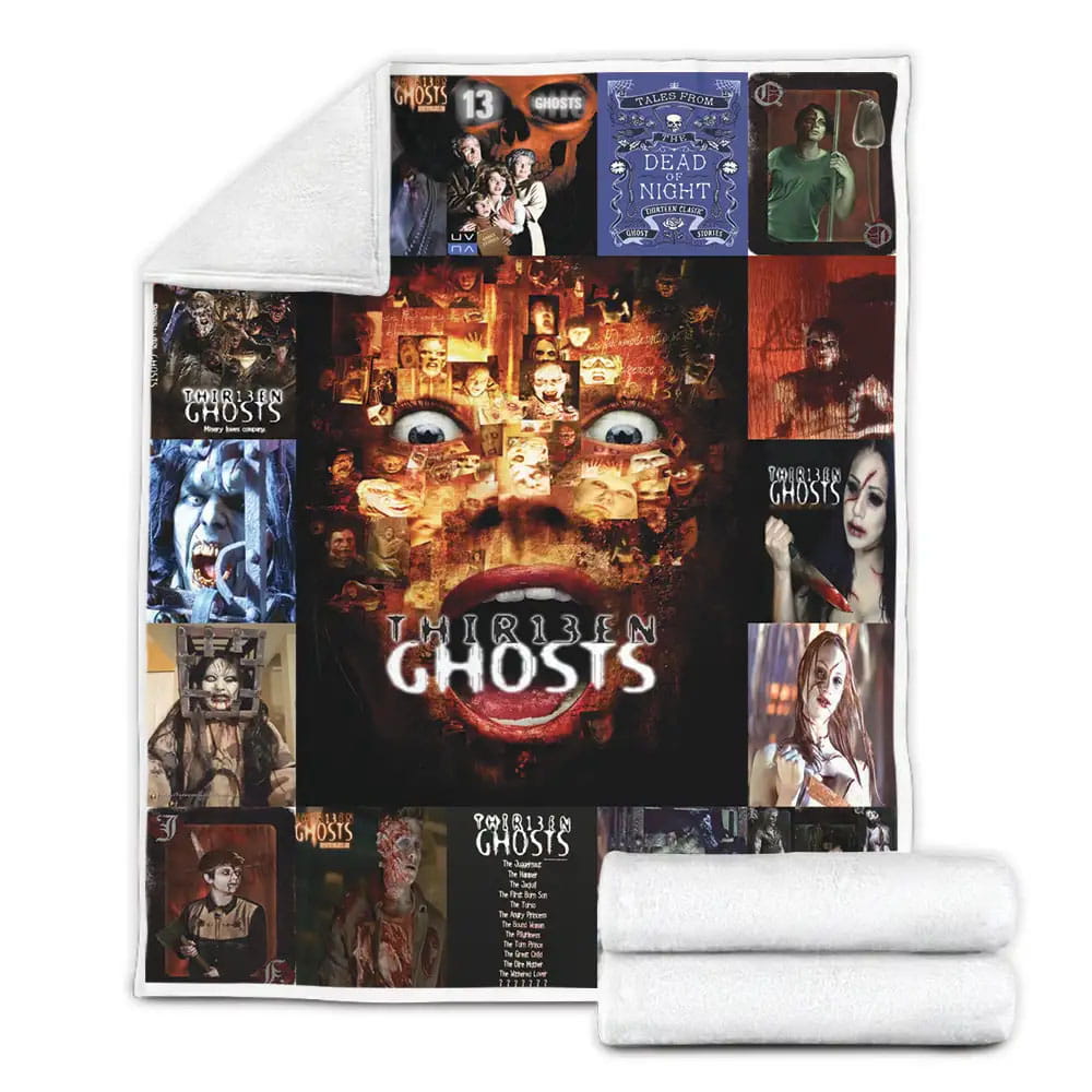 Thirteen Ghosts Fleece Blanket Gift For Mothers Day Fathers Day