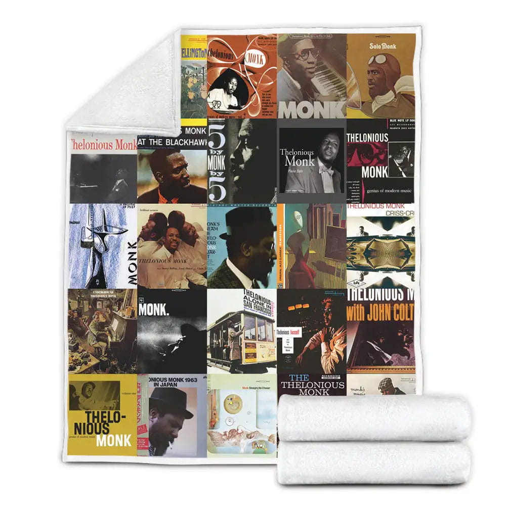 Thelonious Monk Albums Fleece Blanket Gift For Birthday Halloween Christmas
