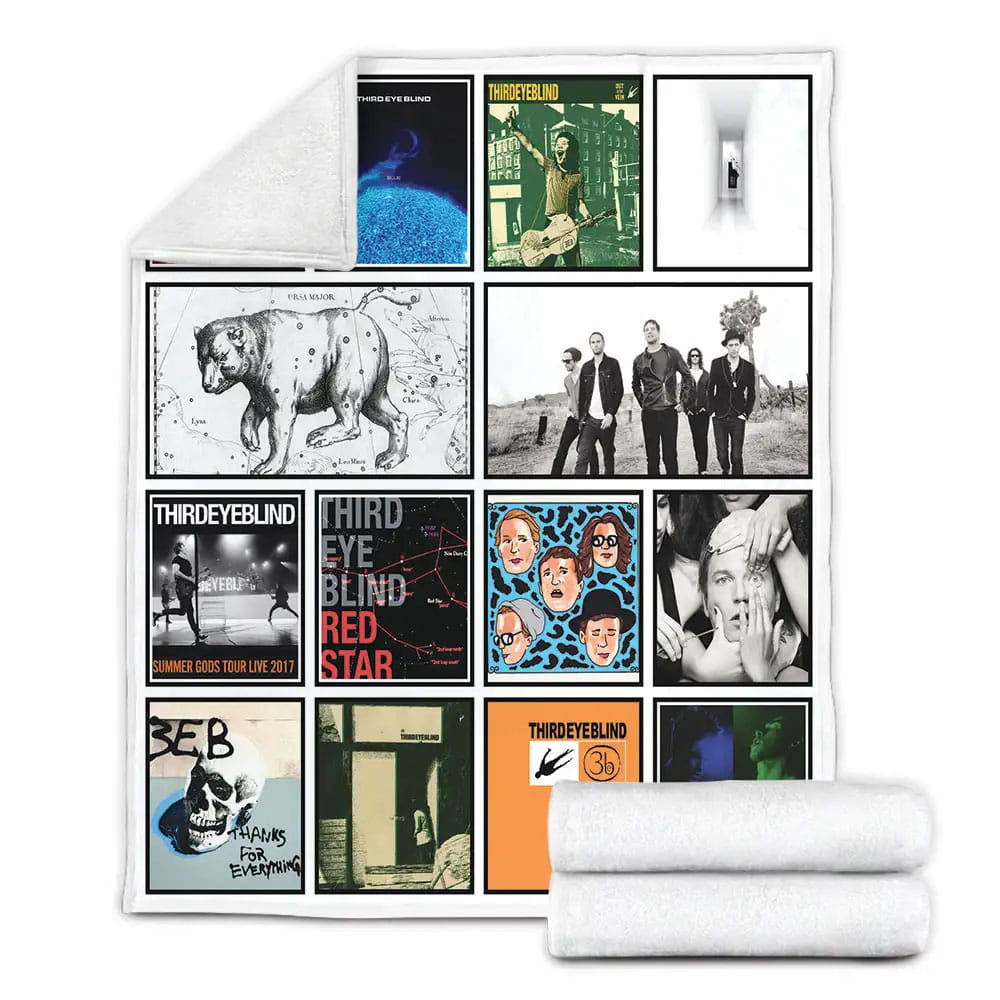 Third Eye Blind Album Covers Fleece Blanket Perfect 