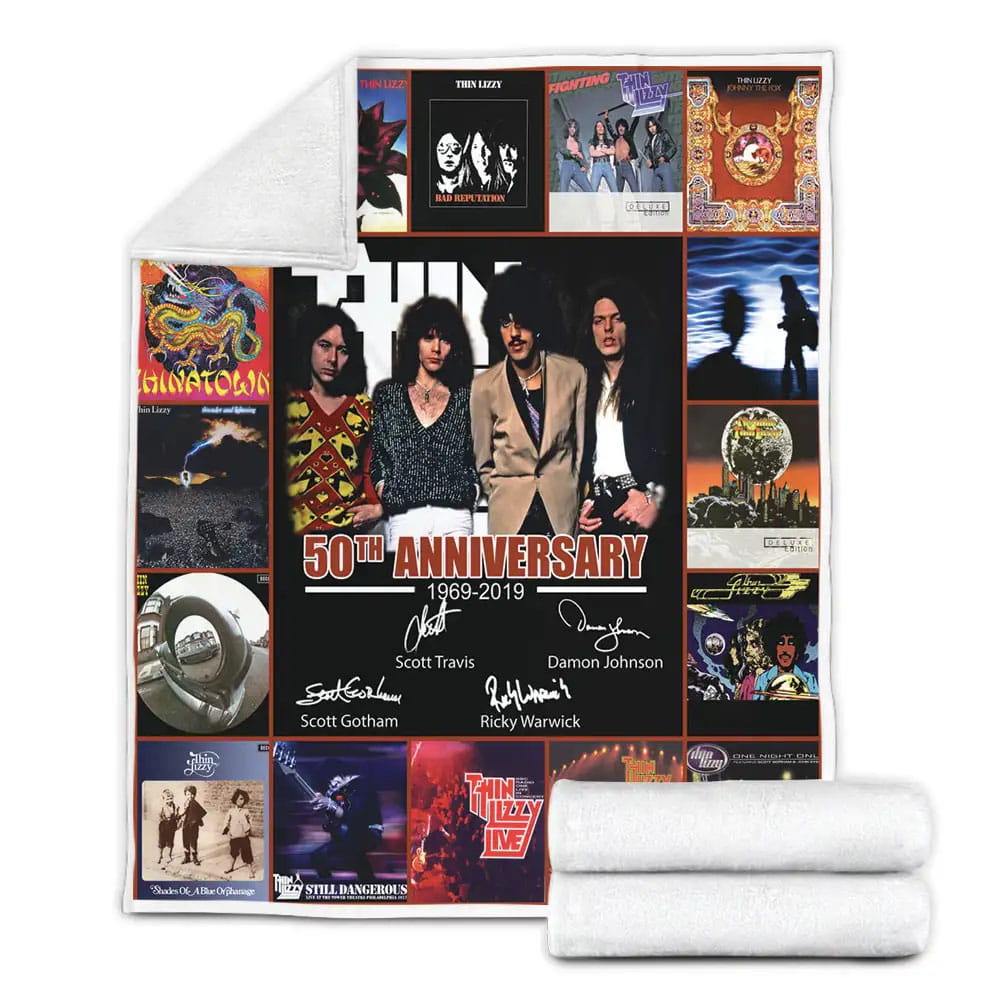 Thin Lizzy Fleece Blanket Gift For Wife Husband Besties