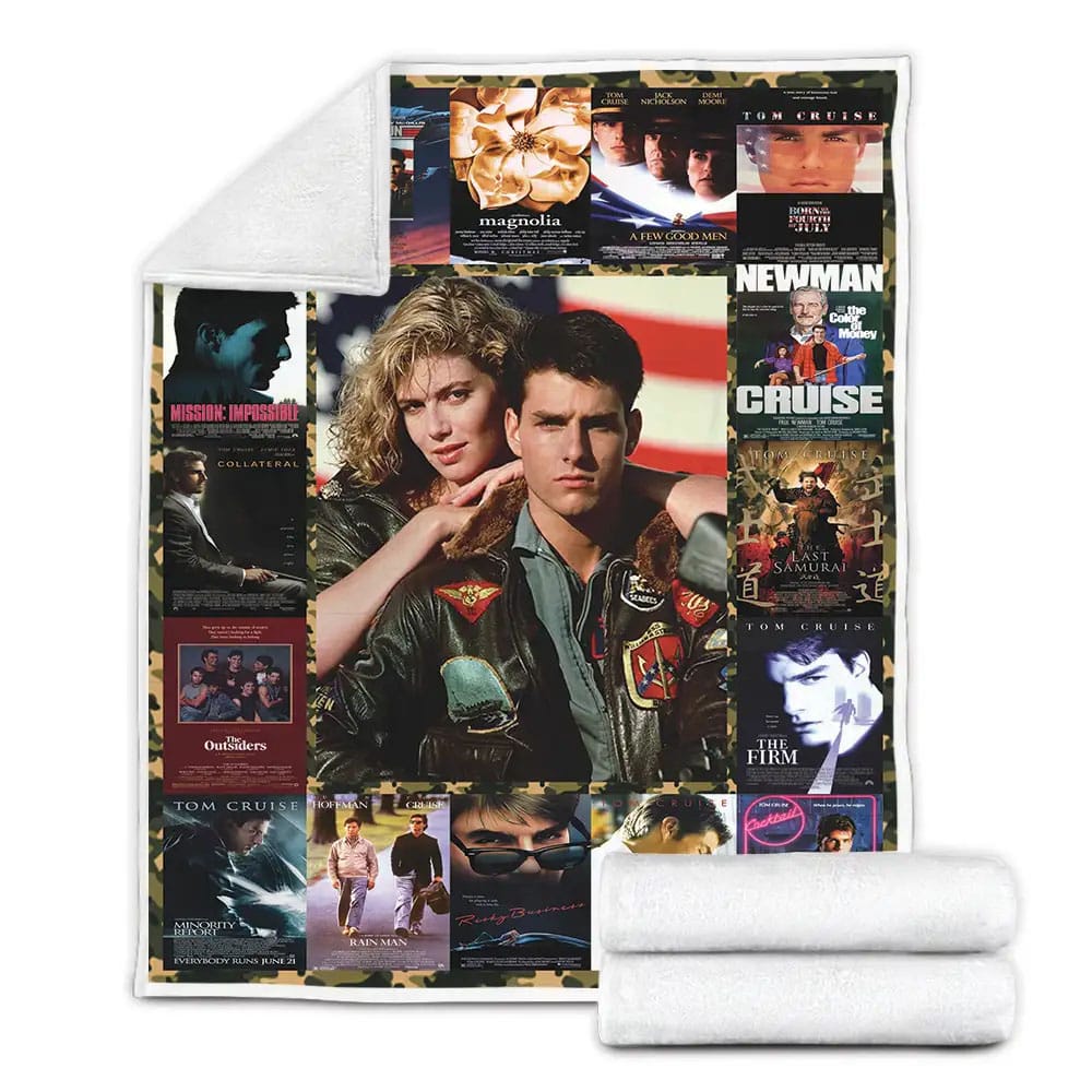 Tom Cruise Movies Fleece Blanket Gift For Mothers Day Fathers Day