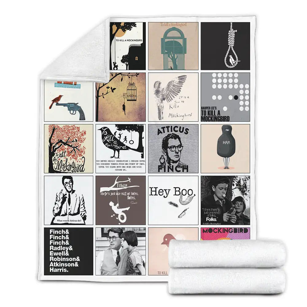 To Kill a Mockingbird Fleece Blanket Gift For Mothers Day Fathers Day