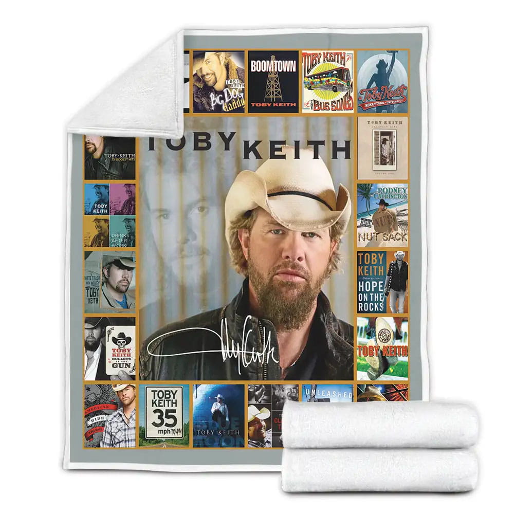 Toby Keith Fleece Blanket Gift For Birthday Halloween Christmas