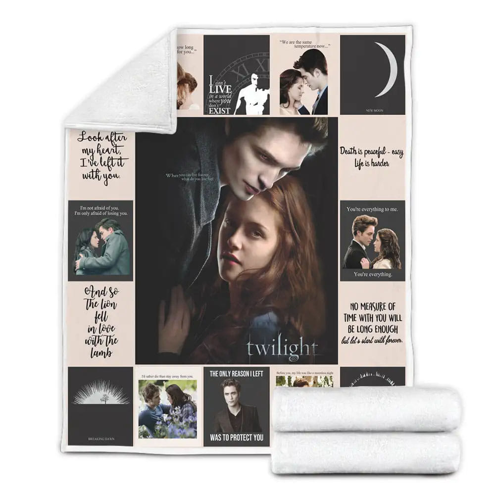 The Twilight Saga Fleece Blanket Gift For Mothers Day Fathers Day