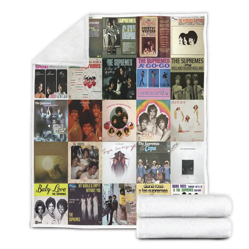 The Supremes Album Covers Fleece Blanket Perfect 