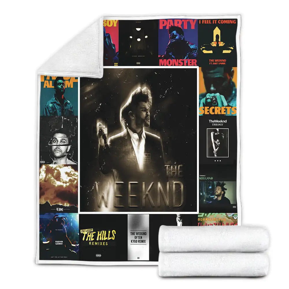 The Weeknd Album Covers Fleece Blanket Gift For Wife Husband Besties