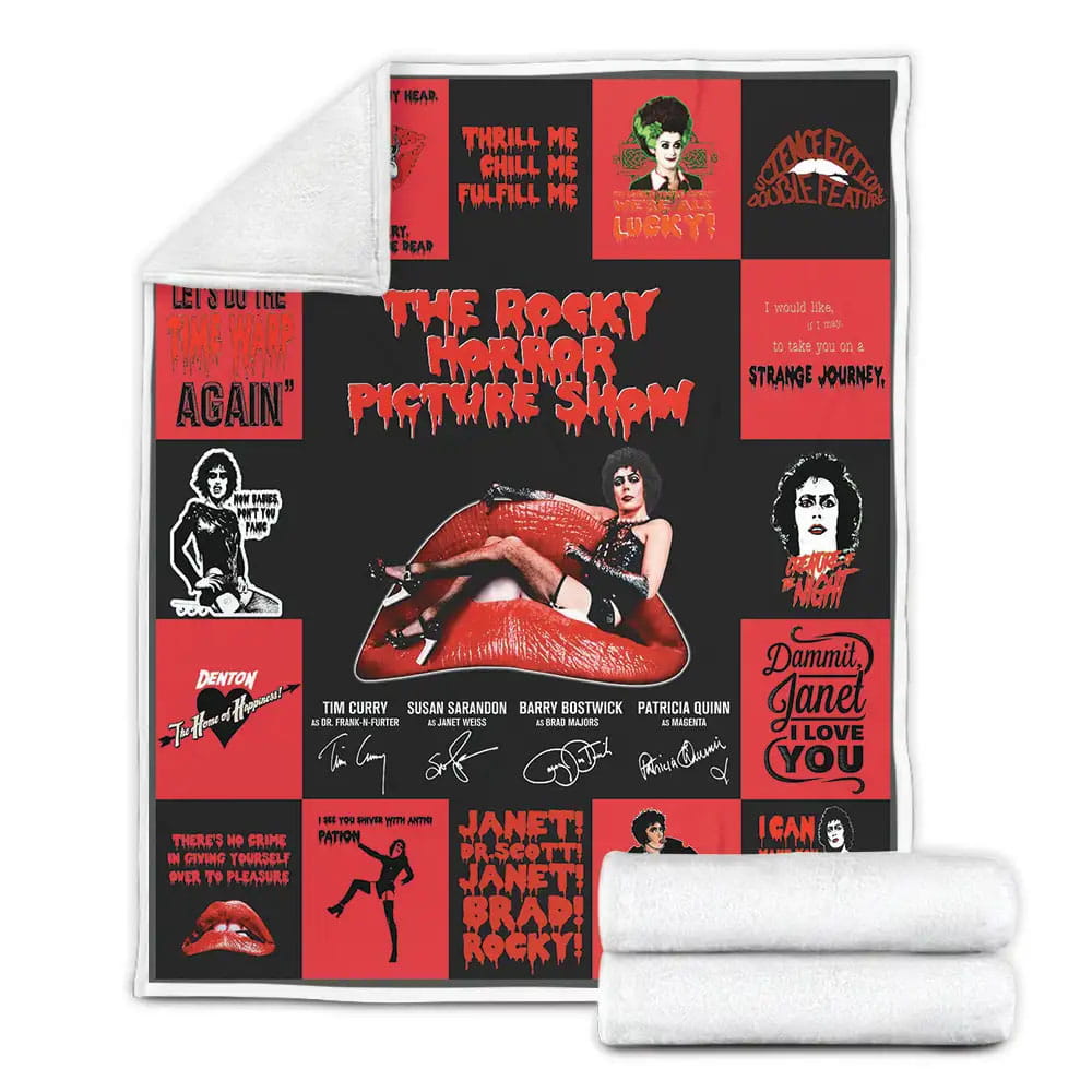The Rocky Horror Picture Show Fleece Blanket Gift For Birthday Halloween Christmas