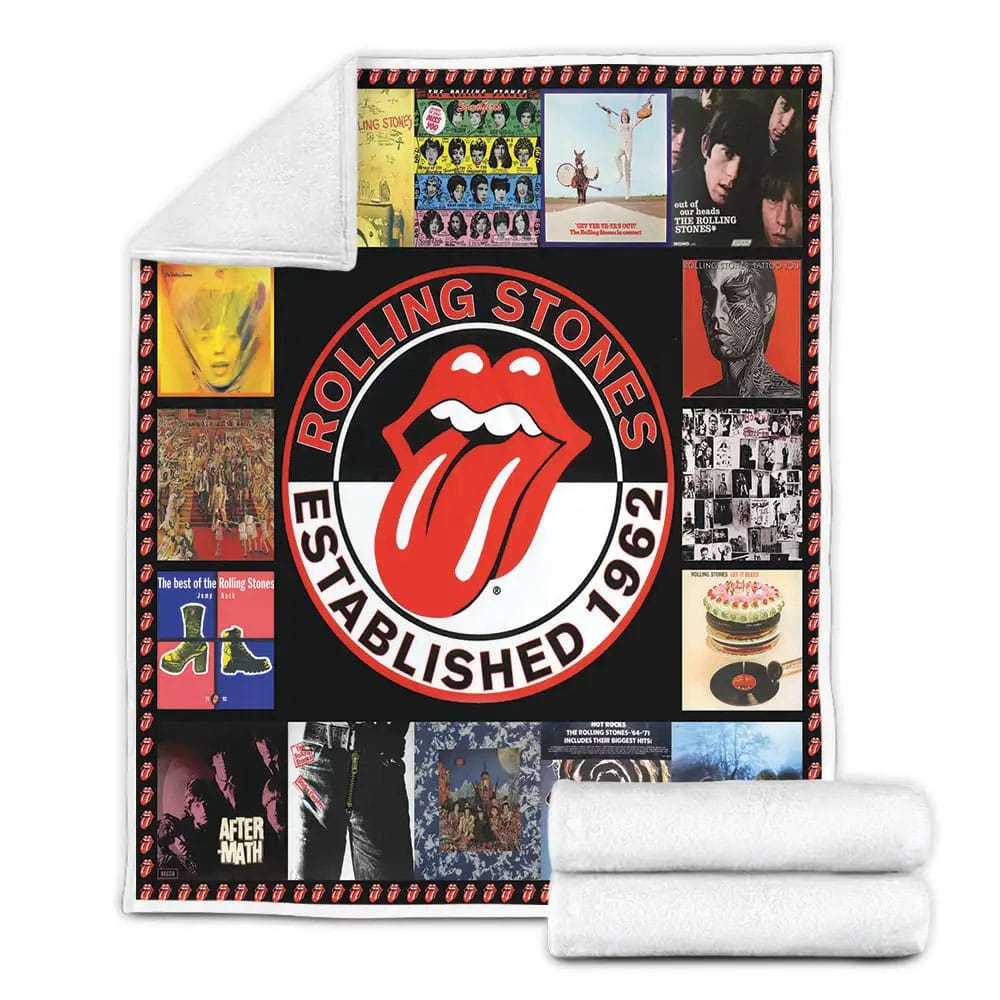 The Rolling Stones Fleece Blanket Perfect 