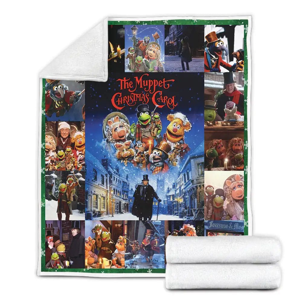 The Muppet Christmas Carol Poster Fleece Blanket Gift For Birthday Halloween Christmas