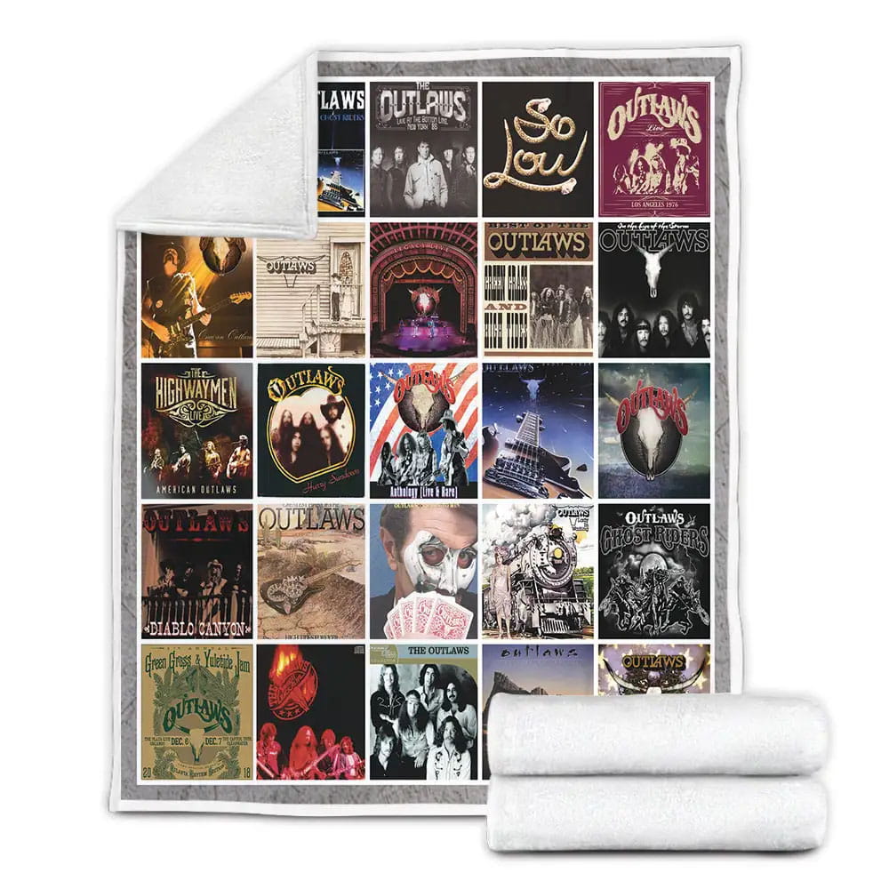 The Outlaws Albums Cover Poster Fleece Blanket Perfect 
