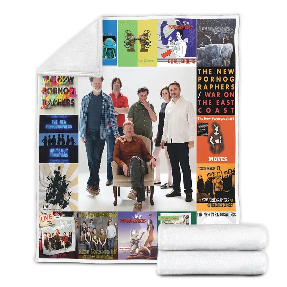 The New Pornographers Album Covers Fleece Blanket Gift For Birthday Halloween Christmas