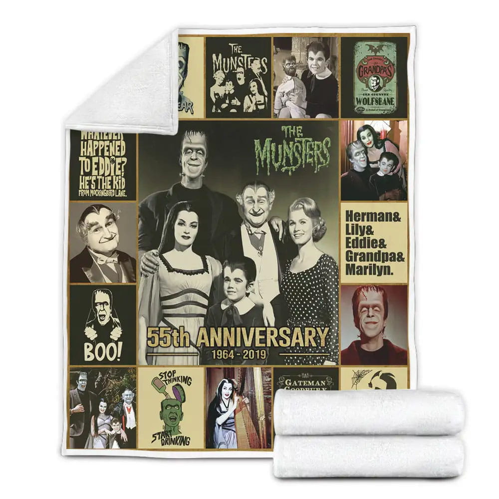 The Munsters Fleece Blanket Gift For Mothers Day Fathers Day