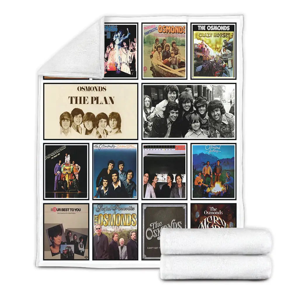 The Osmonds Album Covers Fleece Blanket Gift For Wife Husband Besties