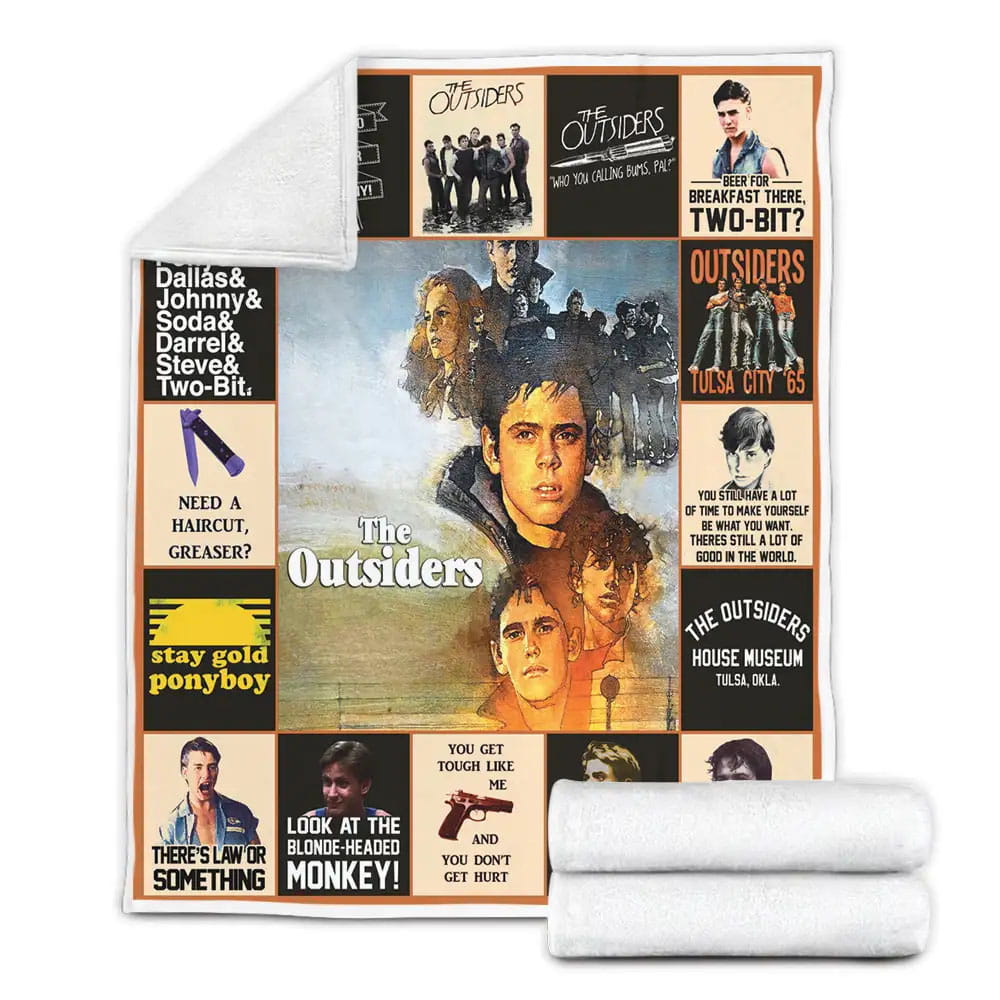 The Outsiders Fleece Blanket Gift For Mothers Day Fathers Day