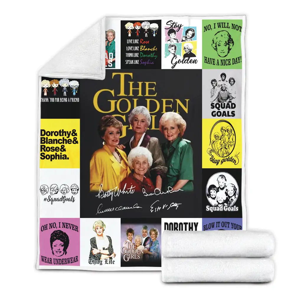 The Golden Girls Fleece Blanket Gift For Mothers Day Fathers Day