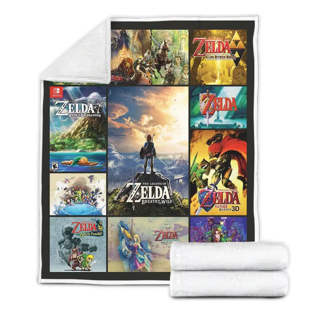 The Legend Of Zelda Fleece Blanket Gift For Birthday Halloween Christmas