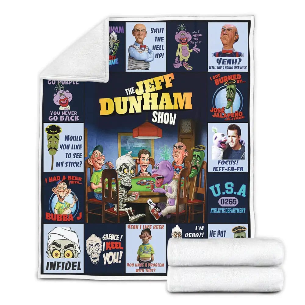 The Jeff Dunham Show Fleece Blanket Gift For Mothers Day Fathers Day