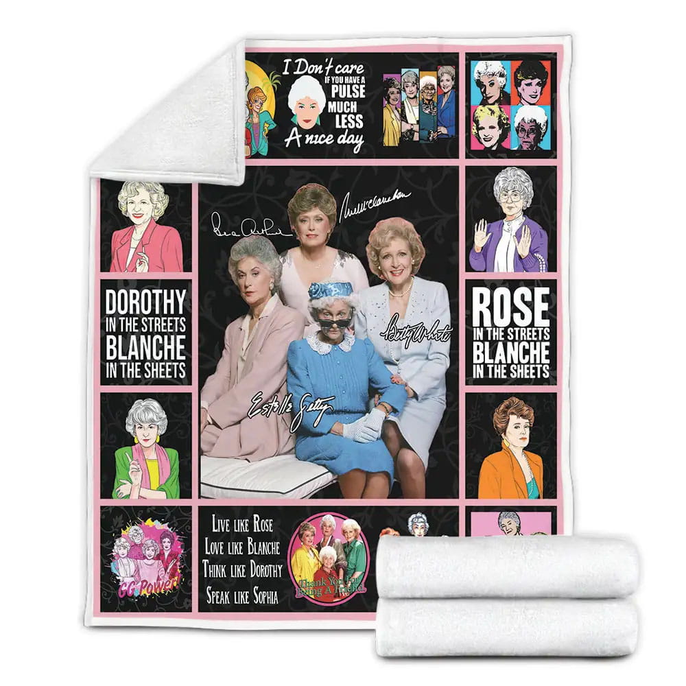 The Golden Girls Fleece Blanket Gift For Birthday Halloween Christmas