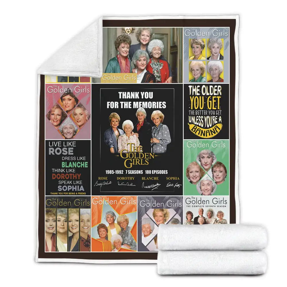 The Golden Girls Fleece Blanket Gift For Wife Husband Besties