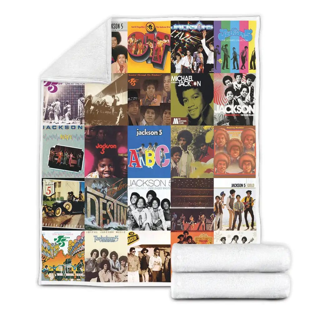 The Jackson 5 Albums Fleece Blanket Perfect 