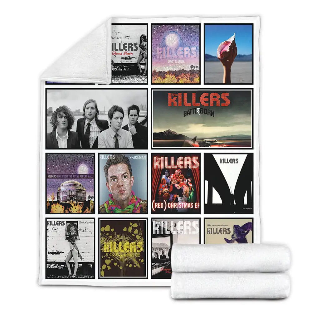 The Killers Album Covers Fleece Blanket Perfect 