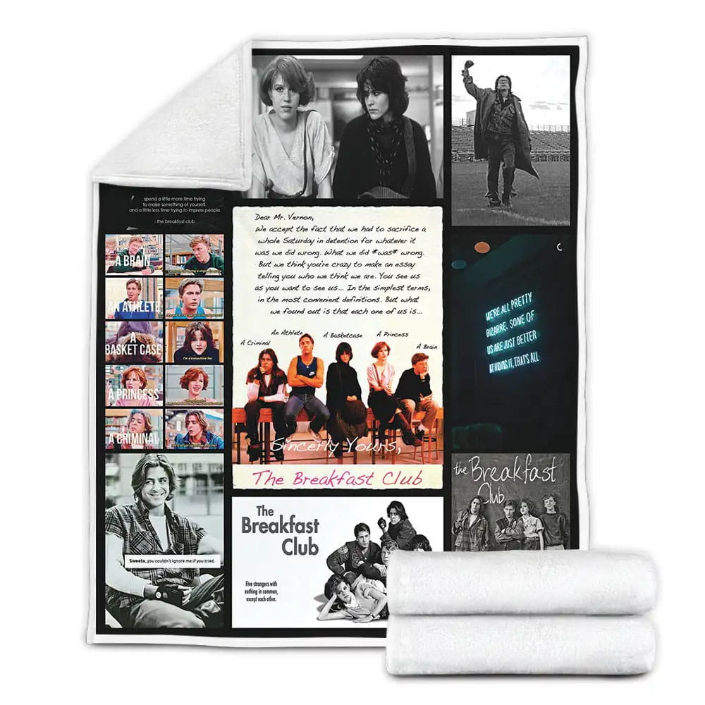 The Breakfast Club For Real Fleece Blanket Gift For Birthday Halloween Christmas