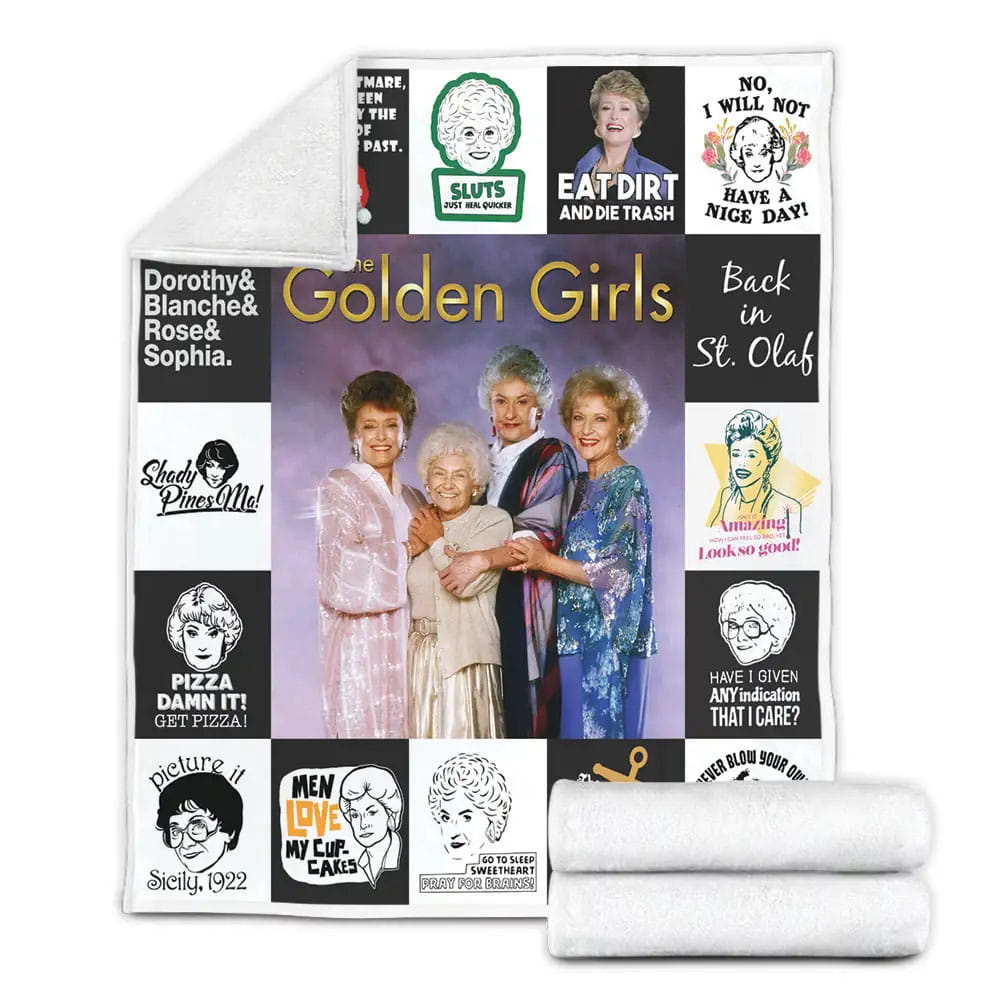 The Golden Girl Fleece Blanket Gift For Birthday Halloween Christmas