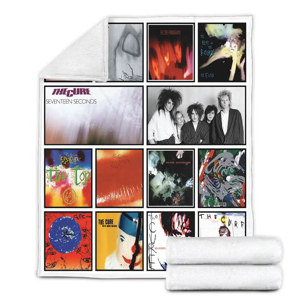 The Cure Album Covers Fleece Blanket Perfect 