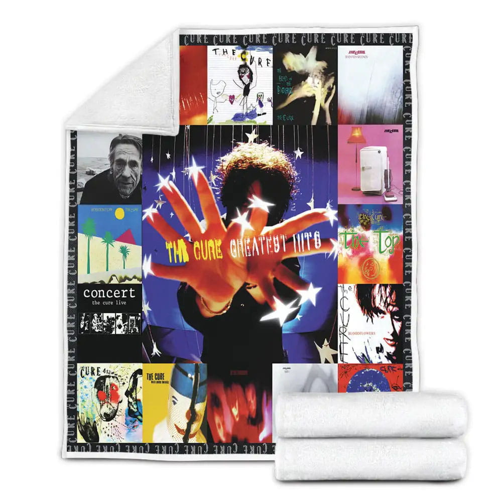 The Cure Albums Cover Poster Fleece Blanket Gift For Mothers Day Fathers Day