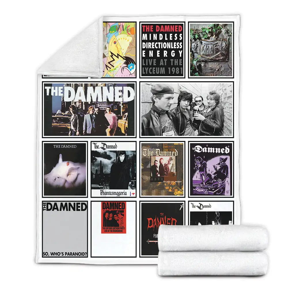 The Damned Album Covers Fleece Blanket Gift For Wife Husband Besties