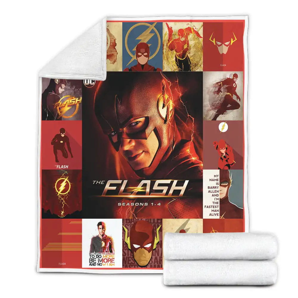 The Flash Fleece Blanket Gift For Birthday Halloween Christmas