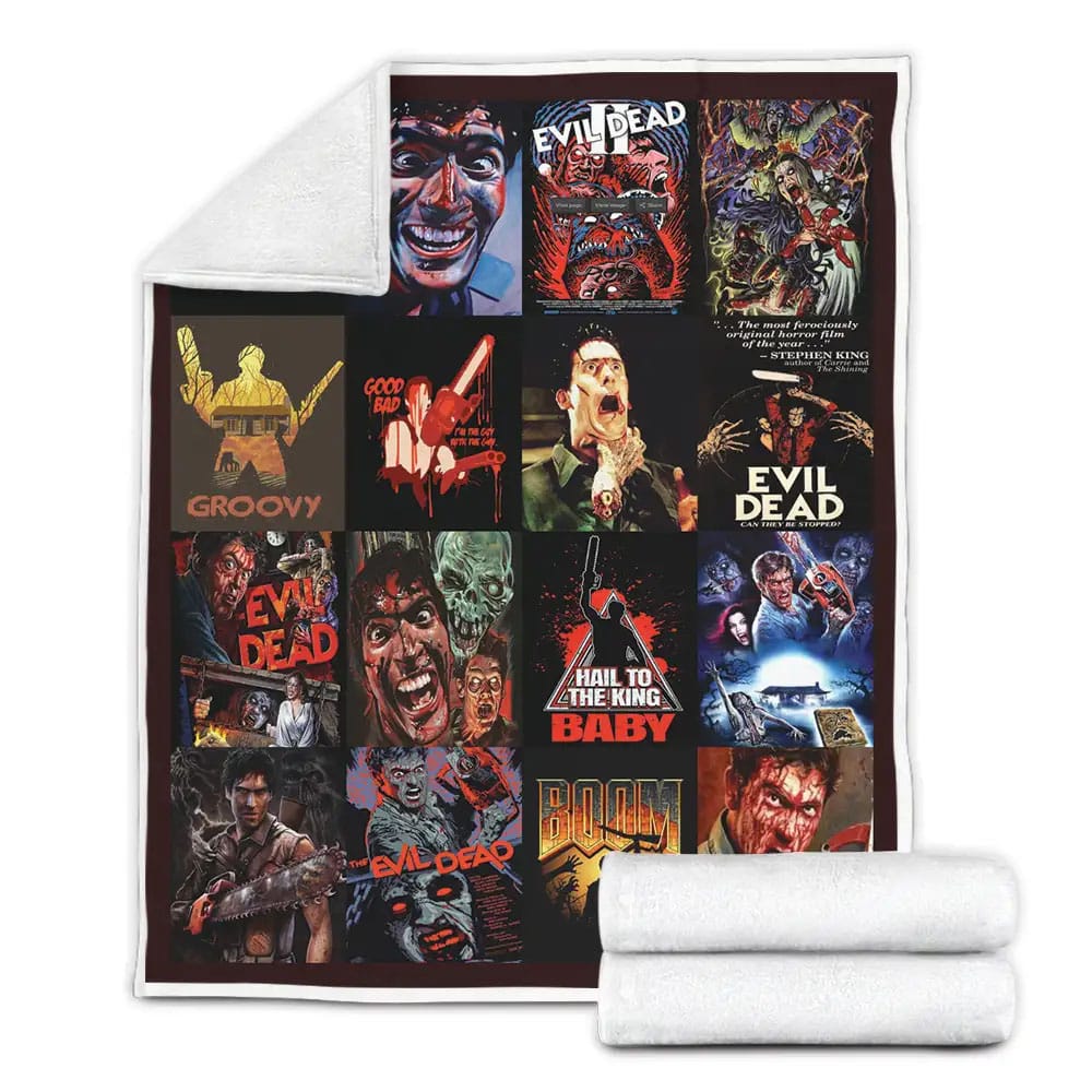 The Evil Dead Fleece Blanket Gift For Wife Husband Besties