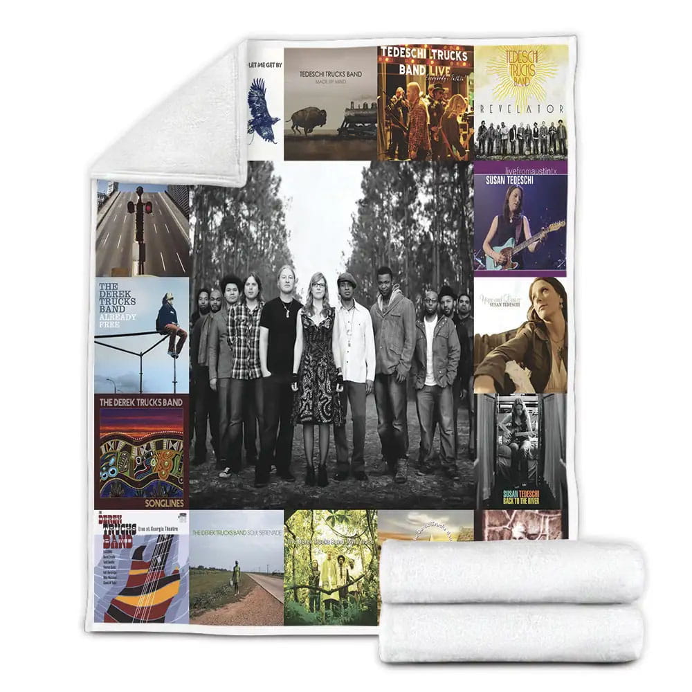 Tedeschi Trucks Band Album Covers Fleece Blanket Gift For Birthday Halloween Christmas