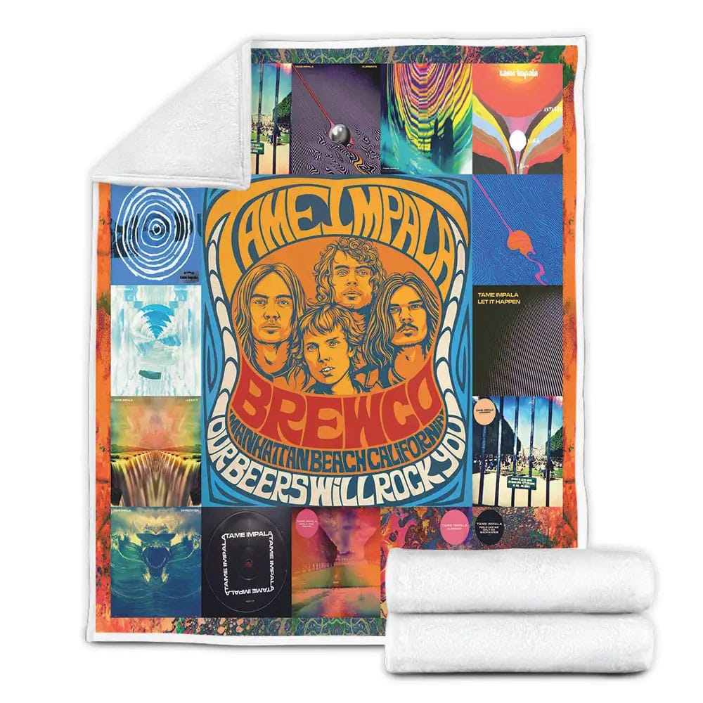 Tame Impala Fleece Blanket Gift For Birthday Halloween Christmas